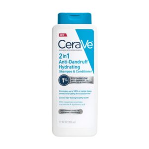 CeraVe Anti-Dandruff Hydrating 2-in-1 Shampoo and Conditioner, 12 OZ